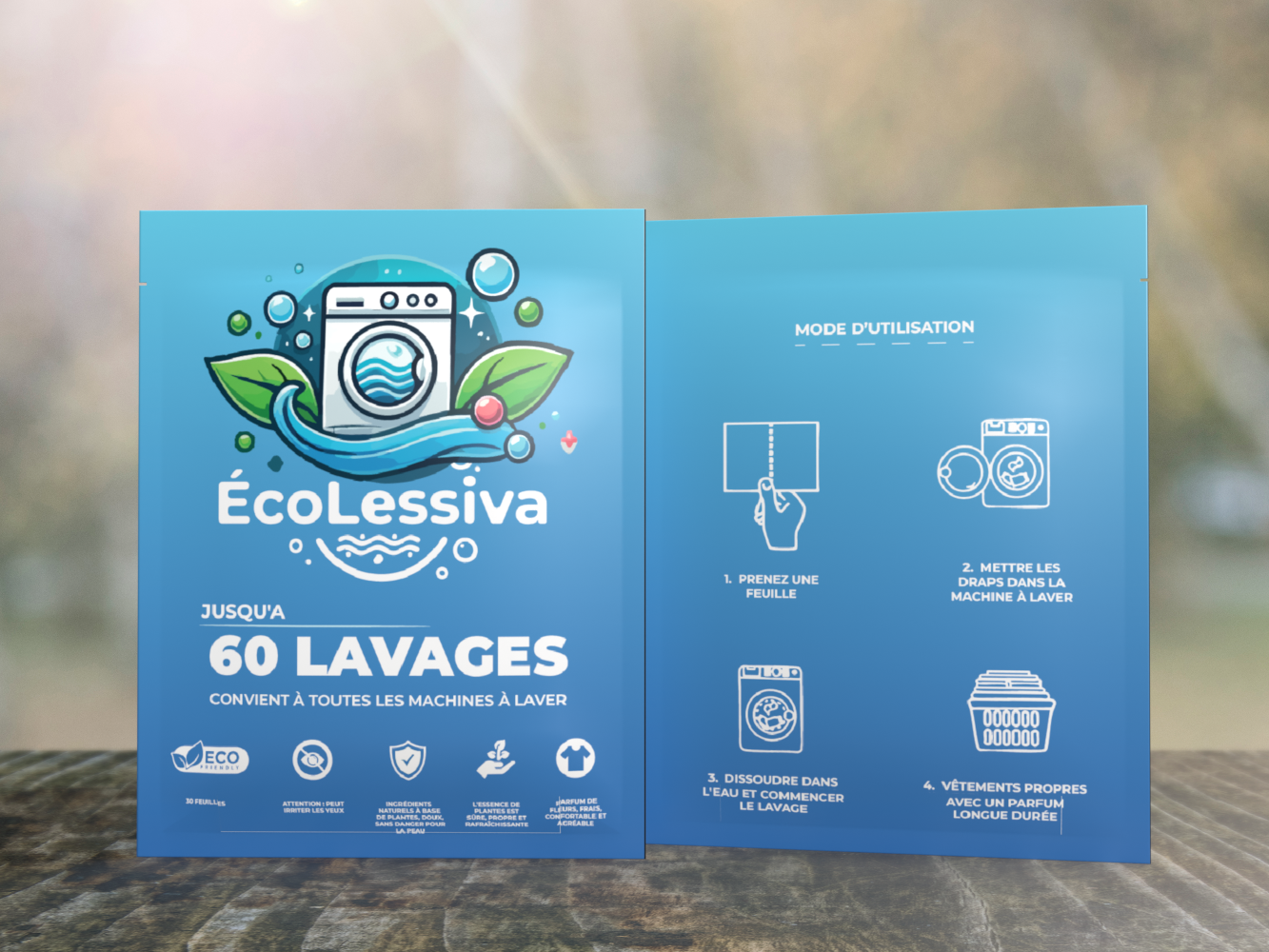 Ecolessiva - Feuilles de Lessive Écologique.